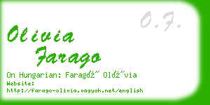 olivia farago business card